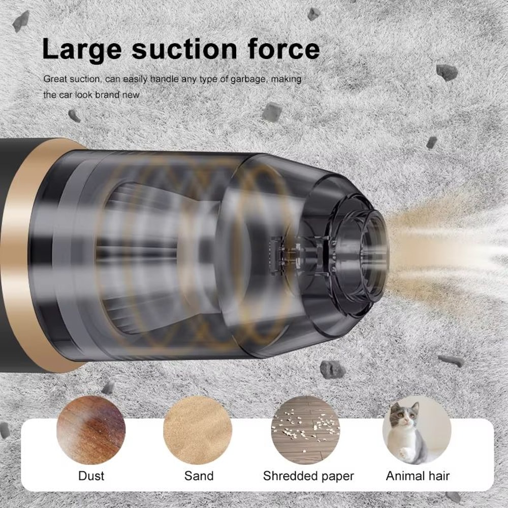 Wireless Car Home Vacuum Cleaner Portable HighPower Cleaning Machine 1