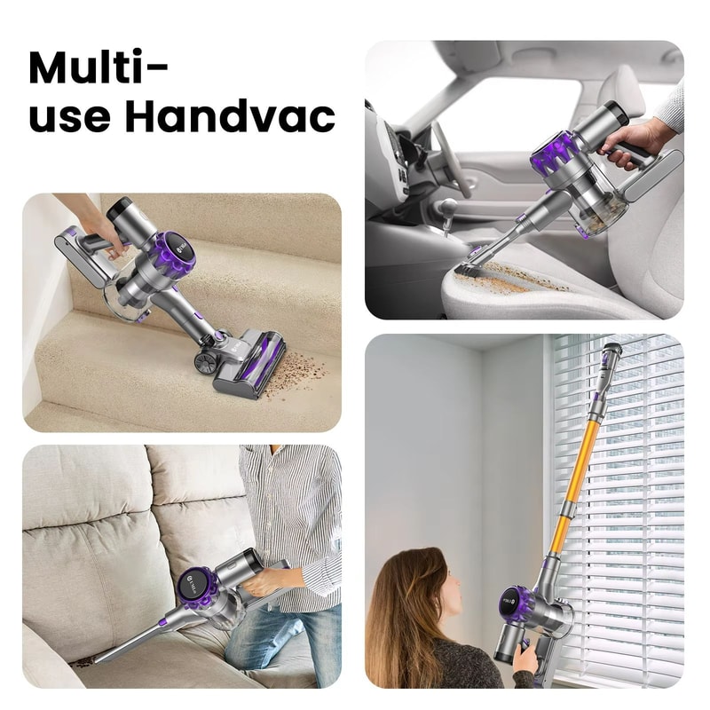 Cordless Vacuum Cleaner With Touchscreen 40Kpa Powerful Suction 55Minute Runtime Pet Hair Carpet 2