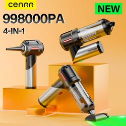 cenrr cordless car vacuum cleaner – powerful 998000pa handheld mini vacuum for car and home