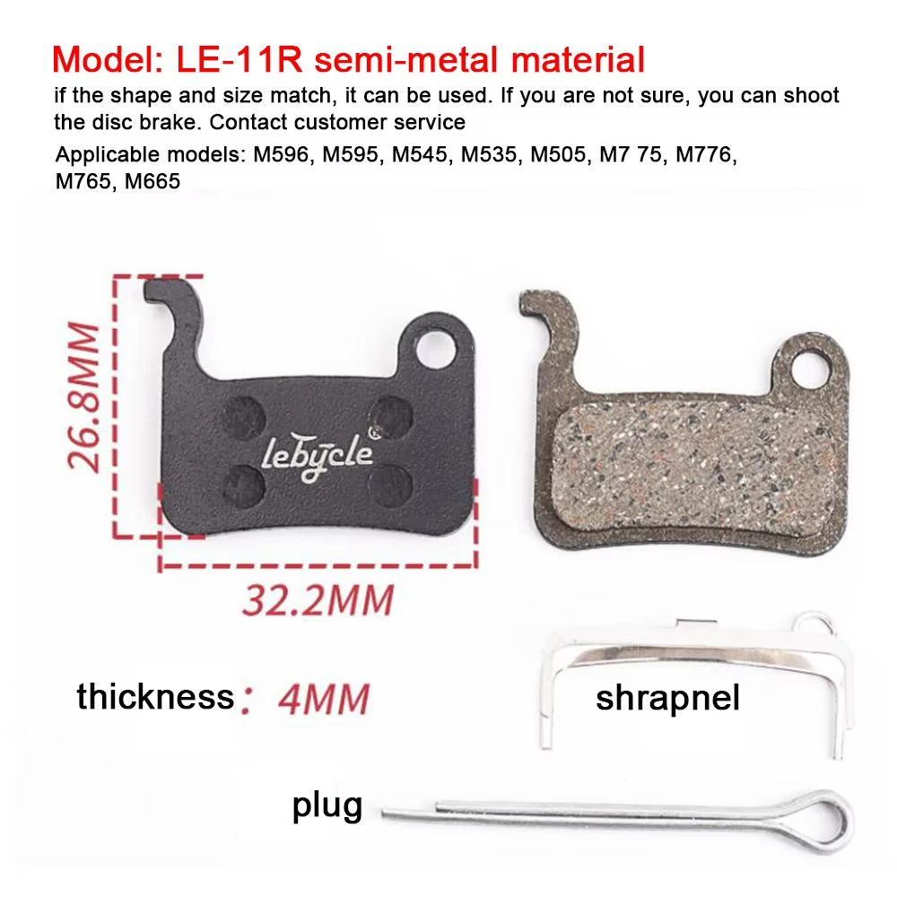 25Pair Universal Bicycle Disc Brake Pads  Resin Metal  Ceramic Options For MTB Road  Hydraulic Brak 2