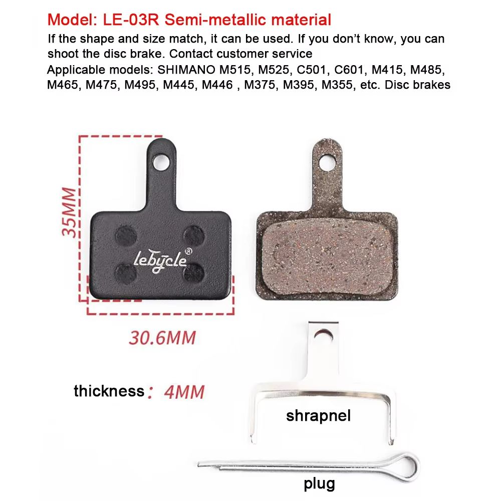 25Pair Universal Bicycle Disc Brake Pads  Resin Metal  Ceramic Options For MTB Road  Hydraulic Brak 3