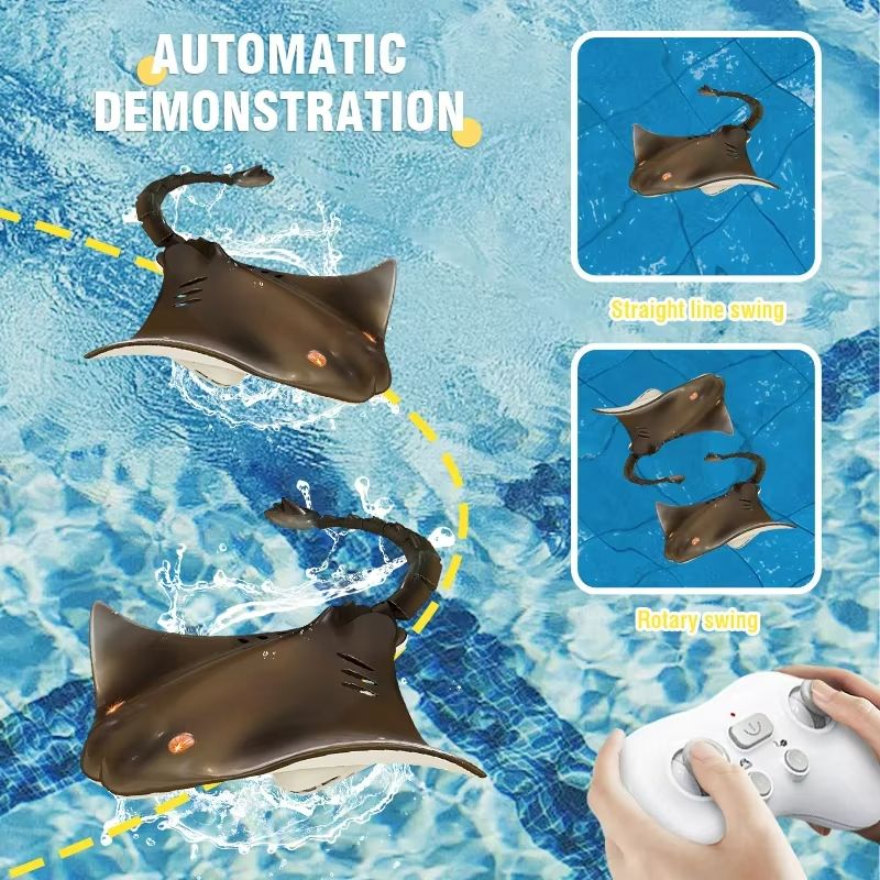 Remote Control Shark Toy With Water Spray Electric Swimming Whale Dolphin Bath And Pool Toy For K 3