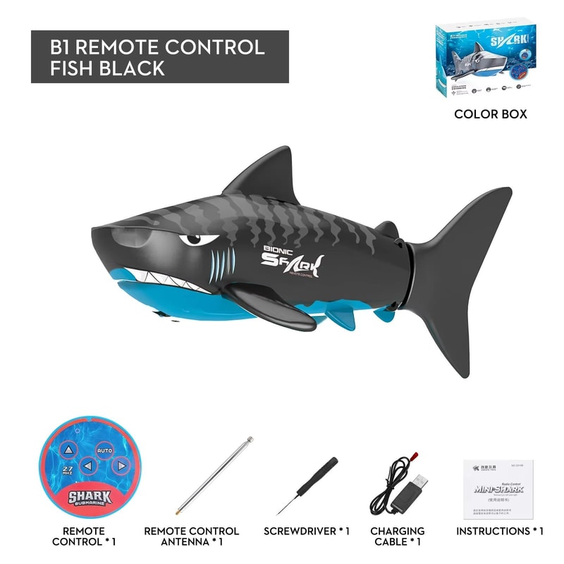 Remote Control Shark Toy With Water Spray Electric Swimming Whale Dolphin Bath And Pool Toy For K 13