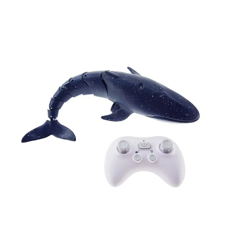 Remote Control Shark Toy With Water Spray Electric Swimming Whale Dolphin Bath And Pool Toy For K 8