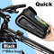 NEWBOLER Waterproof Bicycle Frame Bag  Top Tube Cycling Bag With 65 Phone Case  Touch Screen 9
