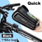 NEWBOLER Waterproof Bicycle Frame Bag Top Tube Cycling Bag With 65 Phone Case Touch Screen 9