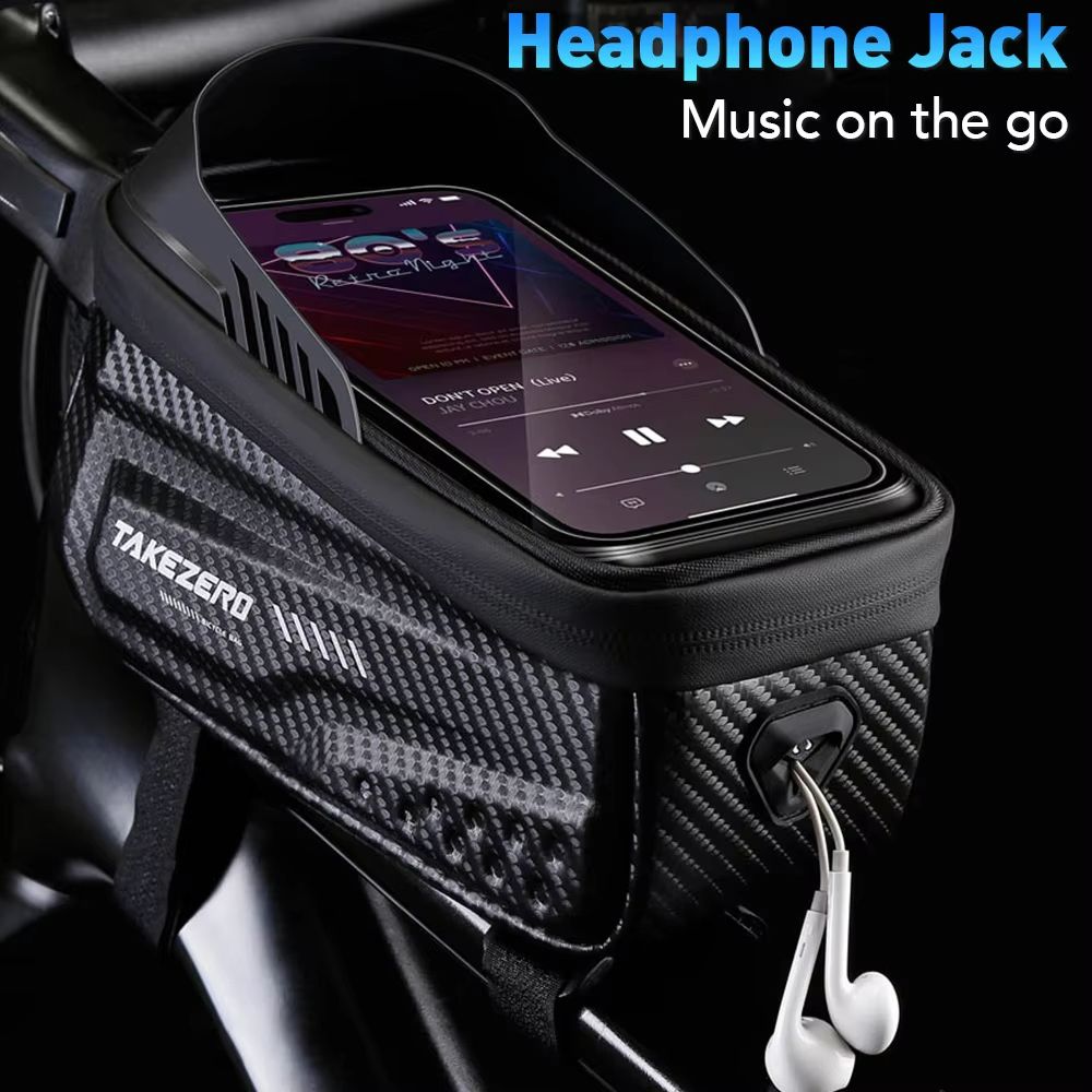 NEWBOLER Waterproof Bicycle Frame Bag  Top Tube Cycling Bag With 65 Phone Case  Touch Screen 4