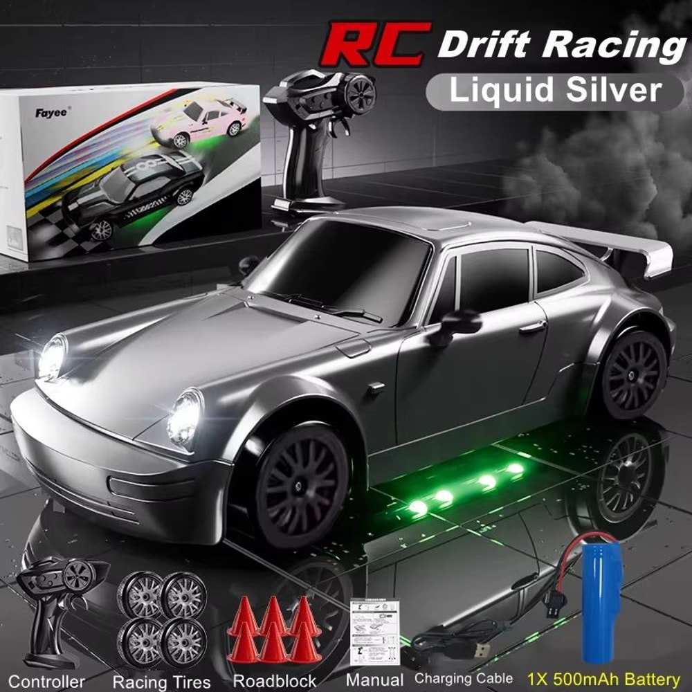 4WD RC Drift Car With LED Lights High Speed 24G Remote Control Racing Car Toy 10