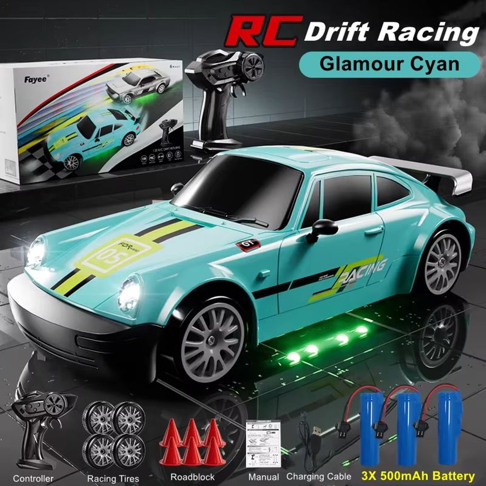 4WD RC Drift Car With LED Lights High Speed 24G Remote Control Racing Car Toy 14
