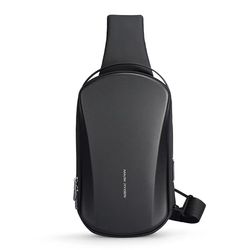 markryden arc mini waterproof crossbody bag – hard-shell daily sling with usb charging port