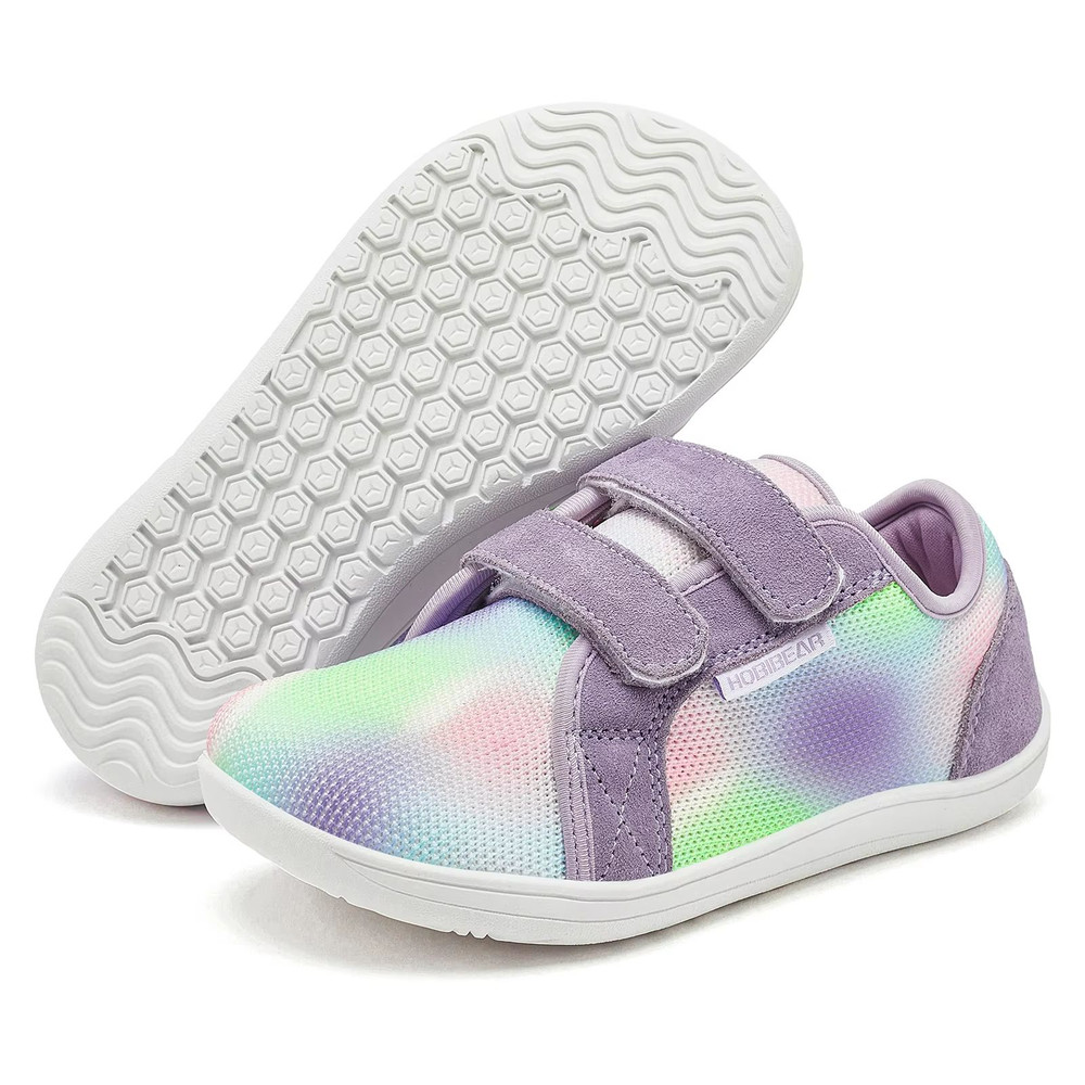 HOBIBEAR Kids Barefoot Shoes Wide Toe Lightweight Mesh Sneakers For Little And Big Kids 7