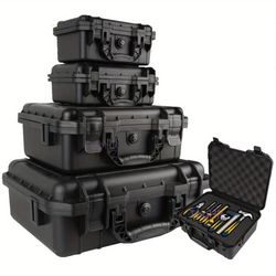 waterproof hard carry case with pre-cut foam – protective storage box and tool organizer