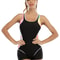 Womens Plus Size Sport One Piece Swimsuit Patchwork Swimwear For Swimming Surfing Beachwear 4