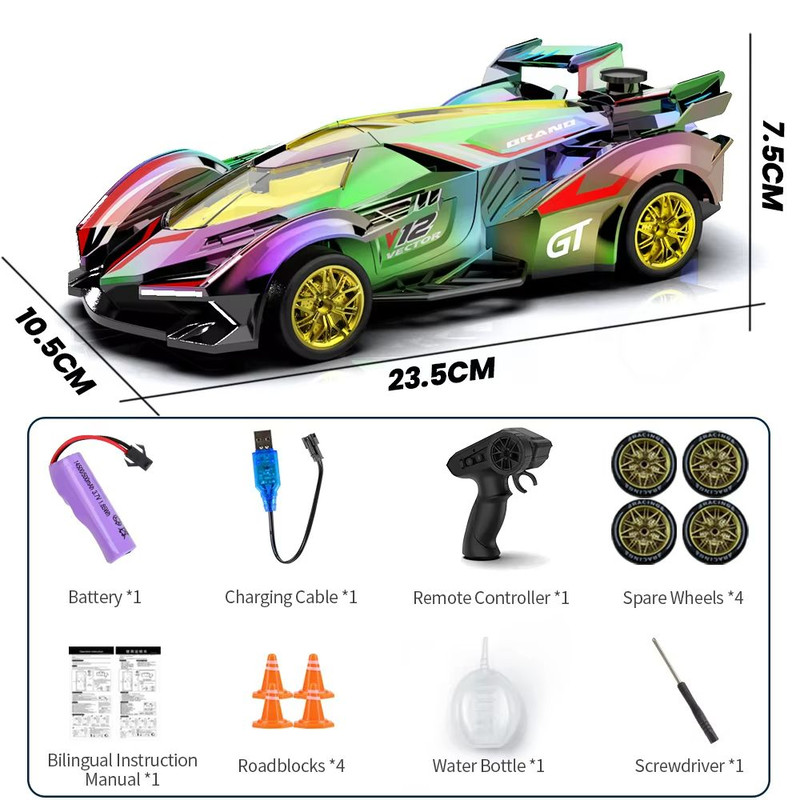 HighSpeed RC Drift Racing Car 4CH Remote Control Sportscar Toy For Kids And Beginners 13
