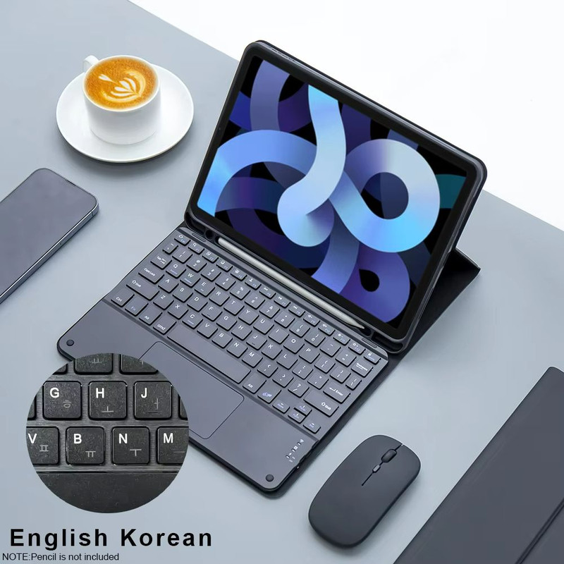 IPad Keyboard Case With Wireless Mouse  Magic Backlit Keyboard Cover For IPad 9th 8th 7th 10th Gen  9