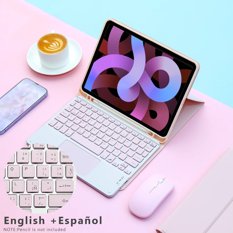 IPad Keyboard Case With Wireless Mouse  Magic Backlit Keyboard Cover For IPad 9th 8th 7th 10th Gen  11