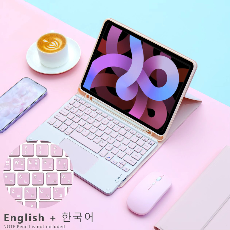 IPad Keyboard Case With Wireless Mouse  Magic Backlit Keyboard Cover For IPad 9th 8th 7th 10th Gen  13