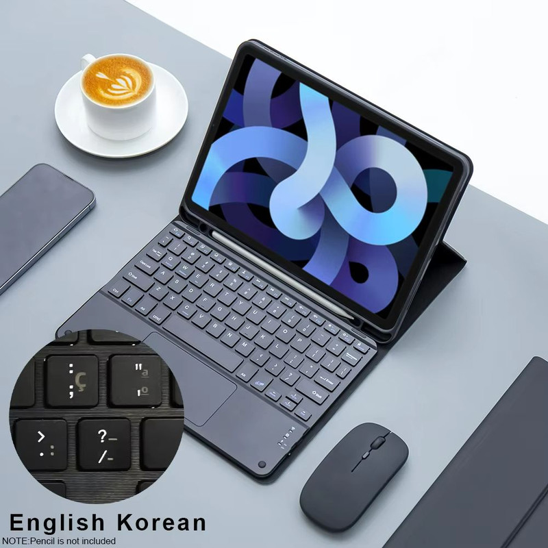 IPad Keyboard Case With Wireless Mouse  Magic Backlit Keyboard Cover For IPad 9th 8th 7th 10th Gen  7