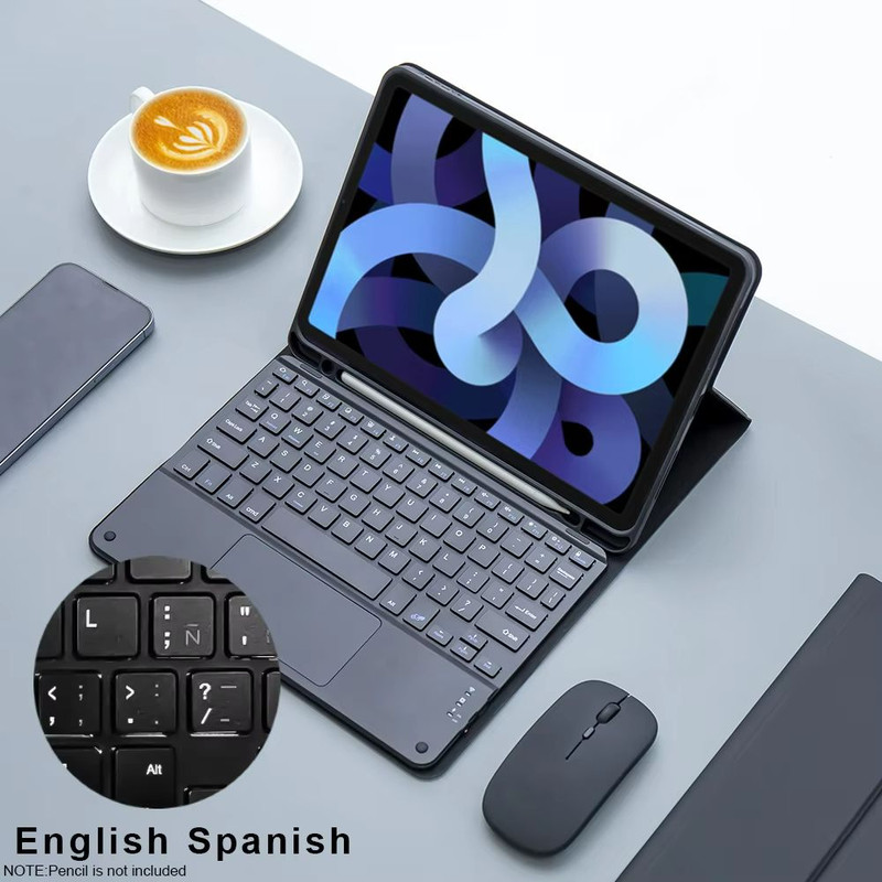 IPad Keyboard Case With Wireless Mouse  Magic Backlit Keyboard Cover For IPad 9th 8th 7th 10th Gen  8