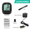 Waterproof Bike Computer With Wired Speedometer And Odometer LED Display Cycling Stopwatch 6