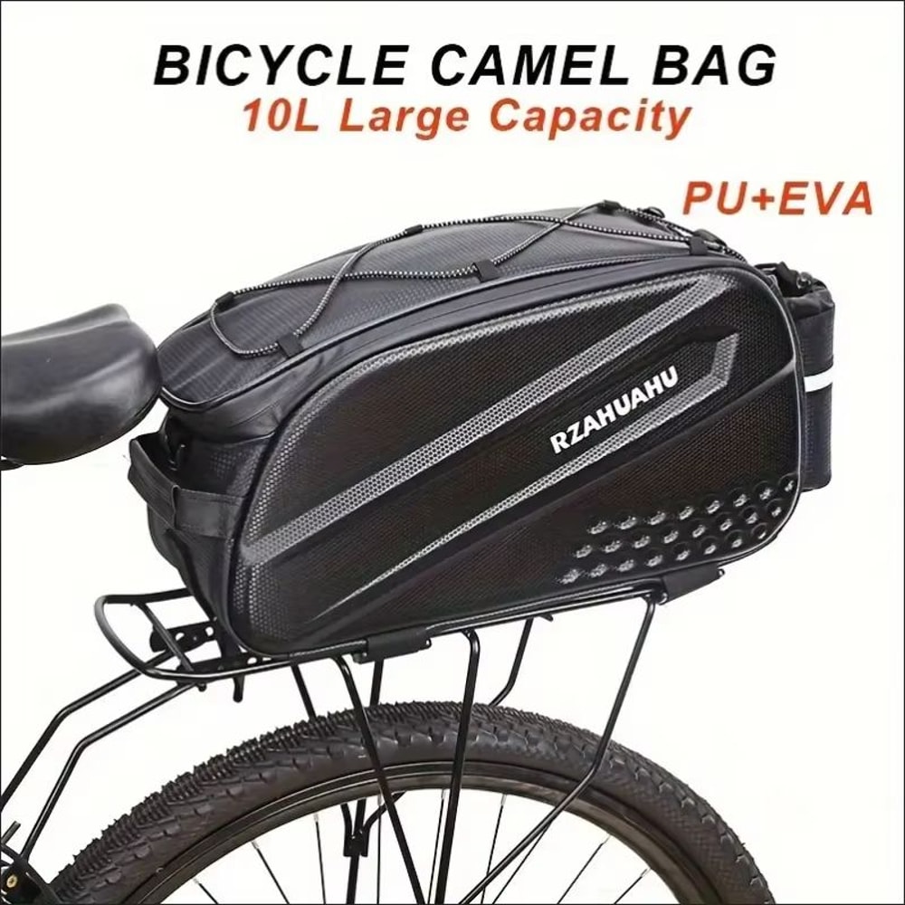 Large Capacity Bicycle Rear Seat Bag Foldable Cycling Camel Bag For Mountain Electric Bikes 2