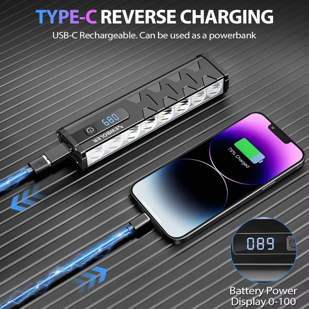 NEWBOLER 10000 Lumen Bicycle Light USB Rechargeable Waterproof Bike Headlight With 10000mAh Batter 5