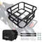 Large Capacity Rear Bike Basket  Durable Bicycle Cargo Rack Bag For EBikes Travel  Shopping 8