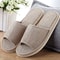 Unisex Linen Indoor Slippers Comfortable AntiSlip House Shoes For Men And Women 0