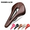 Breathable PU Leather Bike Seat With Hollow Design Soft Comfortable Bicycle Saddle For Road Mount 0