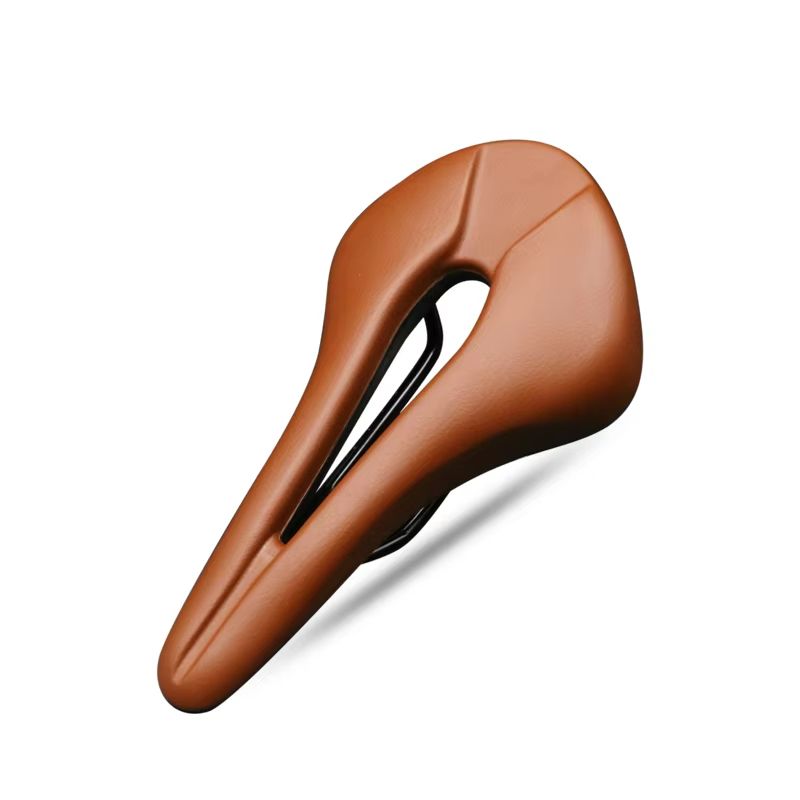Breathable PU Leather Bike Seat With Hollow Design  Soft Comfortable Bicycle Saddle For Road  Mount 9