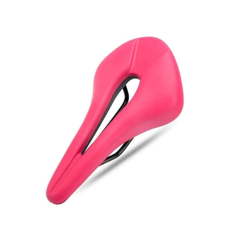 Breathable PU Leather Bike Seat With Hollow Design  Soft Comfortable Bicycle Saddle For Road  Mount 11