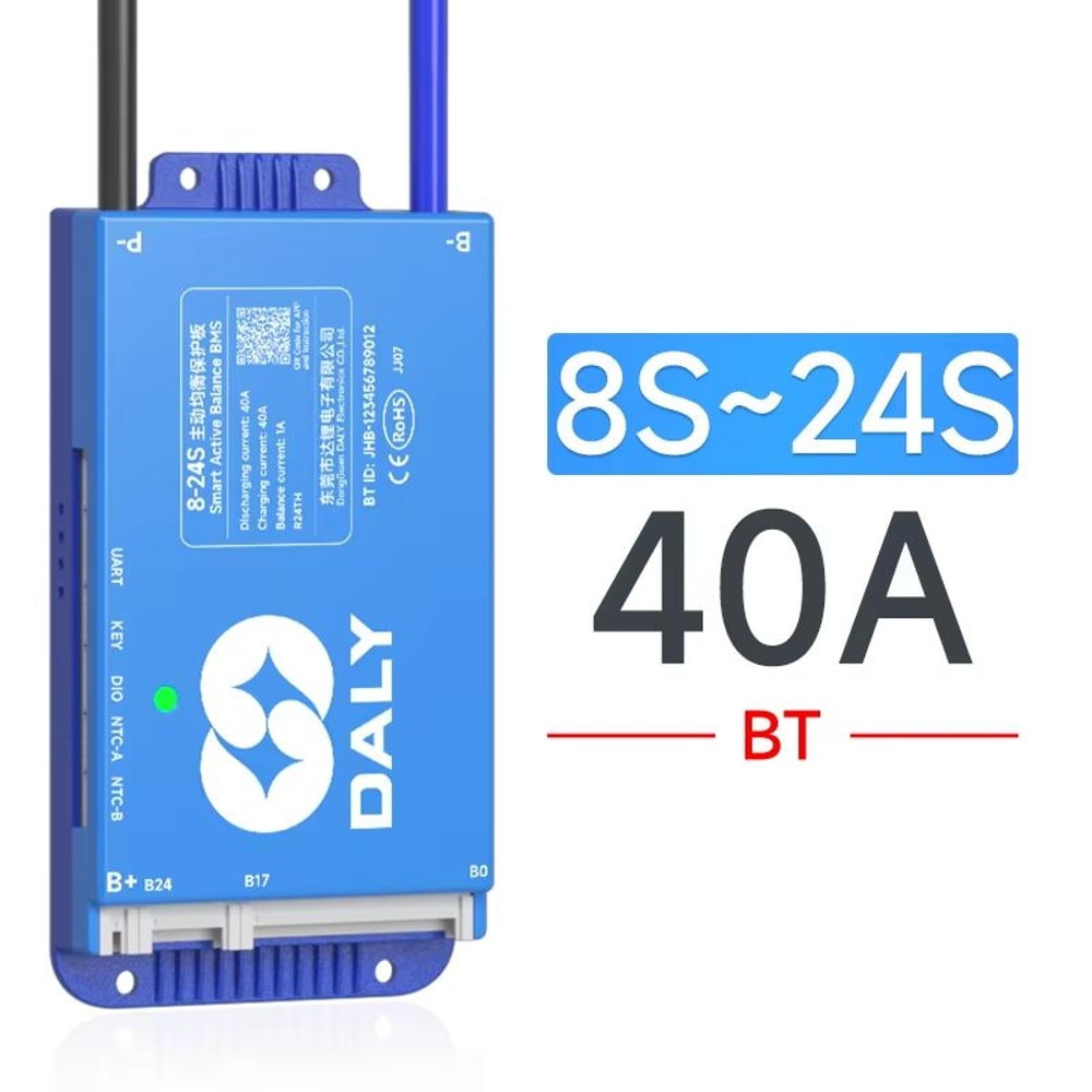 Daly Smart BMS With Bluetooth WiFi Active Balance Battery Management System For 12V48V Packs EV 19