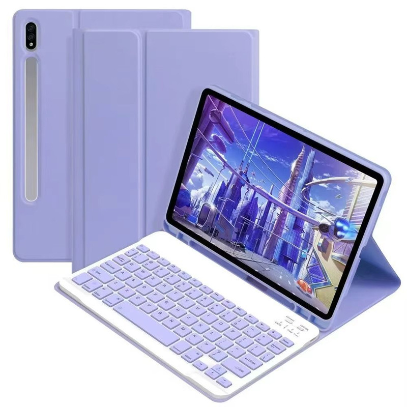 Detachable Keyboard Case For Samsung Galaxy Tab  Slim Protective Cover With Wireless Keyboard For A 0