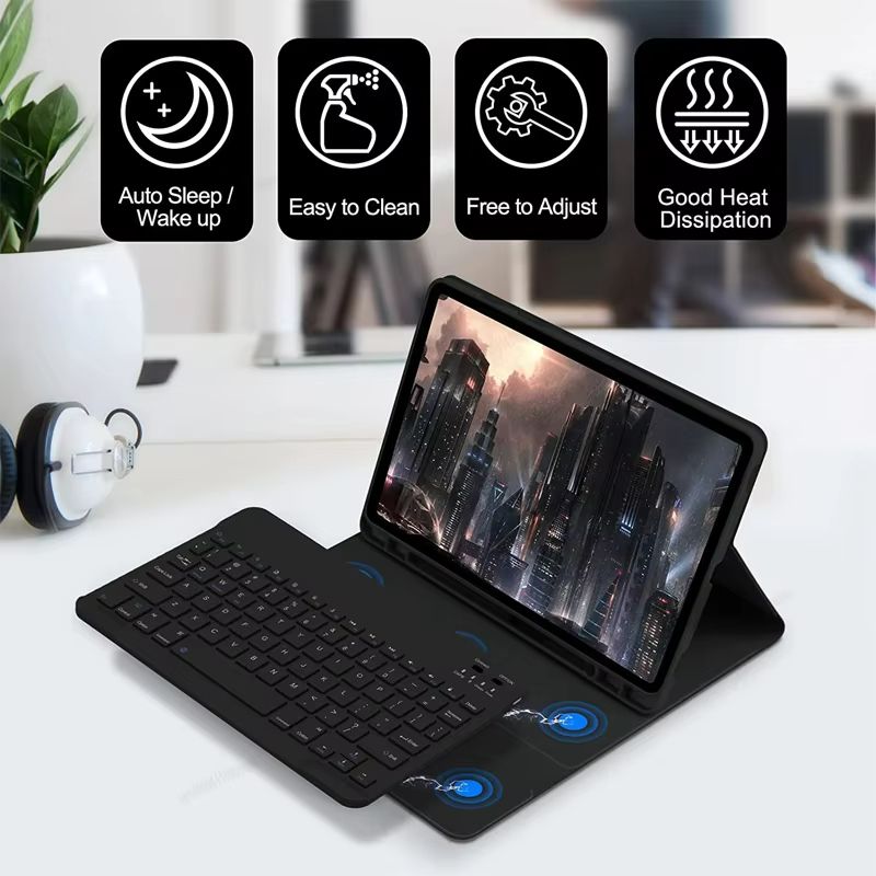 Detachable Keyboard Case For Samsung Galaxy Tab  Slim Protective Cover With Wireless Keyboard For A 3