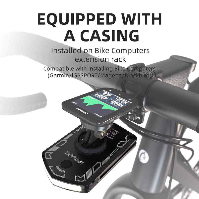 CYCLAMI RVL01 Rechargeable Bike Headlight 5000mAh USBC Front Bicycle Light Compatible With Garmin 4