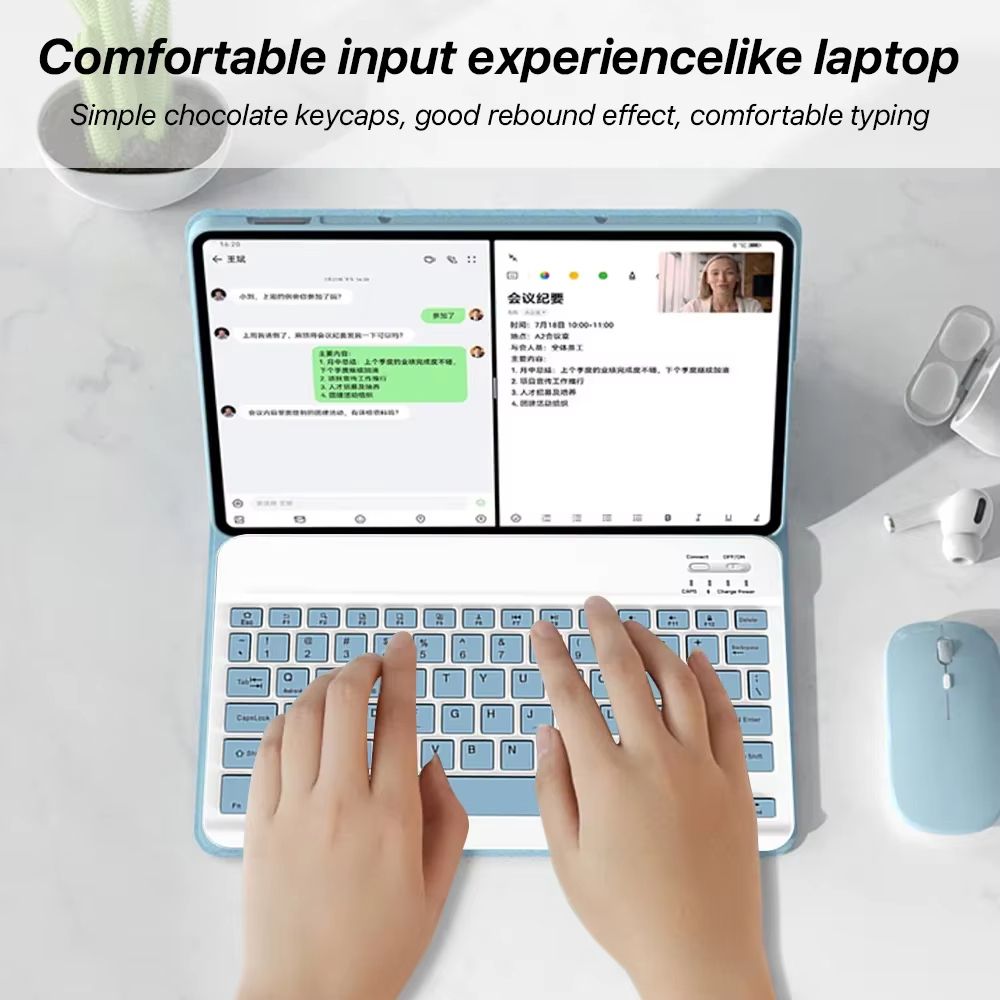 Xiaomi Redmi Pad Pro 121 Inch Case With Keyboard Slim Protective Cover With Detachable Wireless Ke