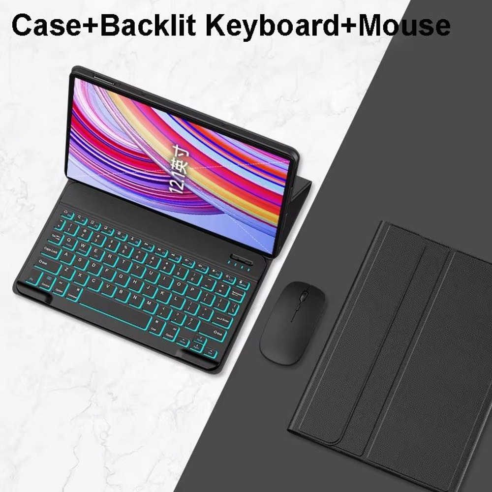 Xiaomi Redmi Pad Pro 121 Inch Case With Keyboard Slim Protective Cover With Detachable Wireless Ke