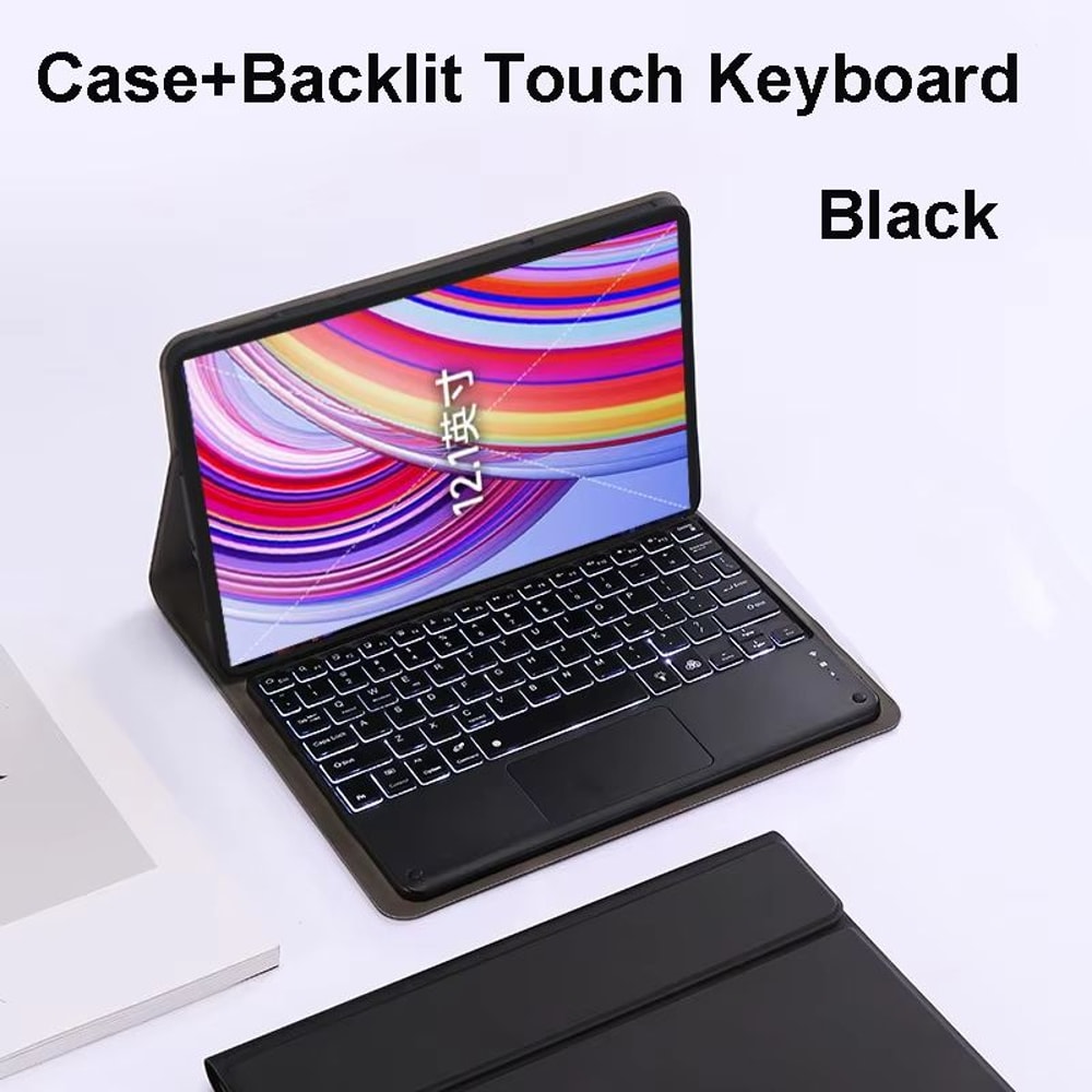 Xiaomi Redmi Pad Pro 121 Inch Case With Keyboard Slim Protective Cover With Detachable Wireless Ke