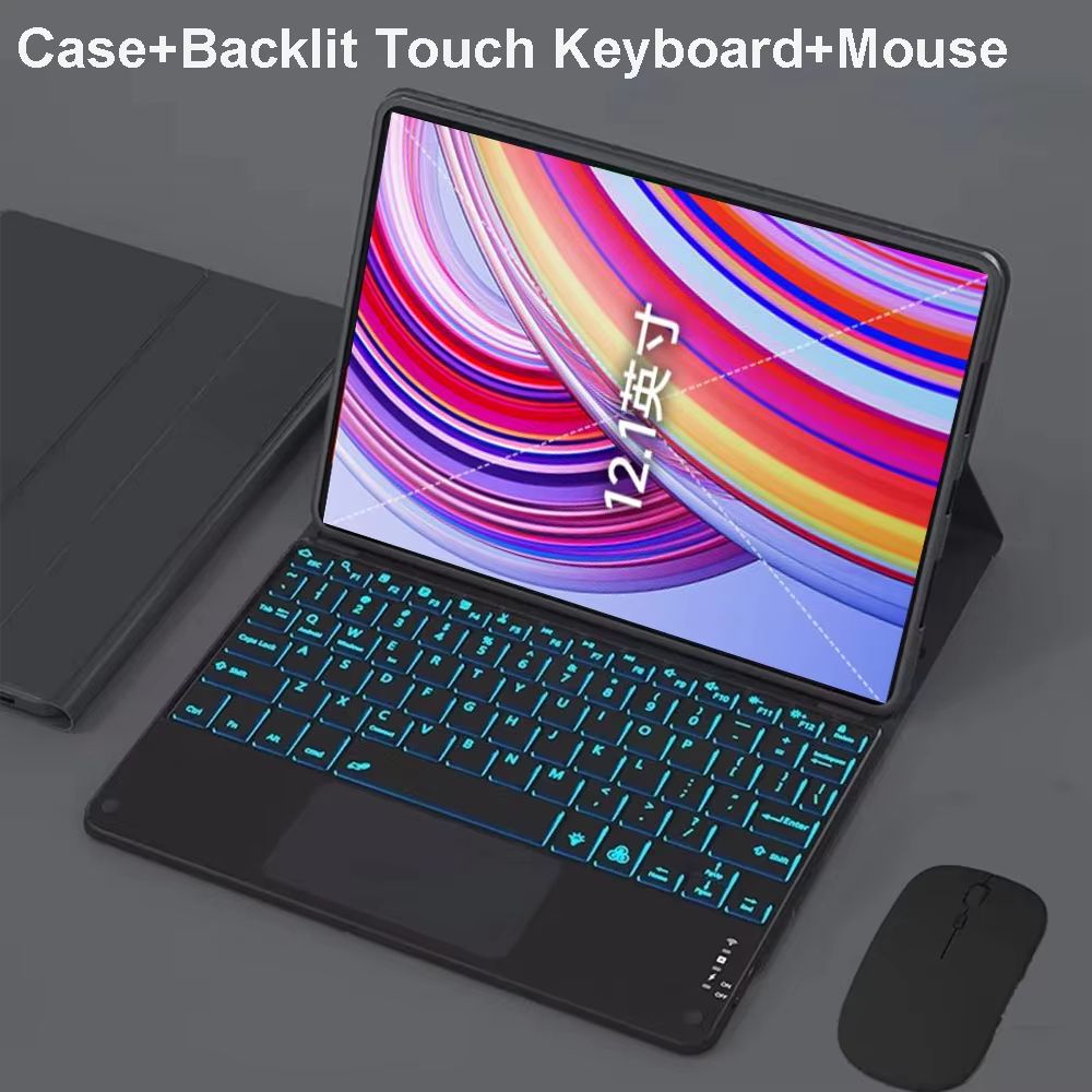 Xiaomi Redmi Pad Pro 121 Inch Case With Keyboard Slim Protective Cover With Detachable Wireless Ke