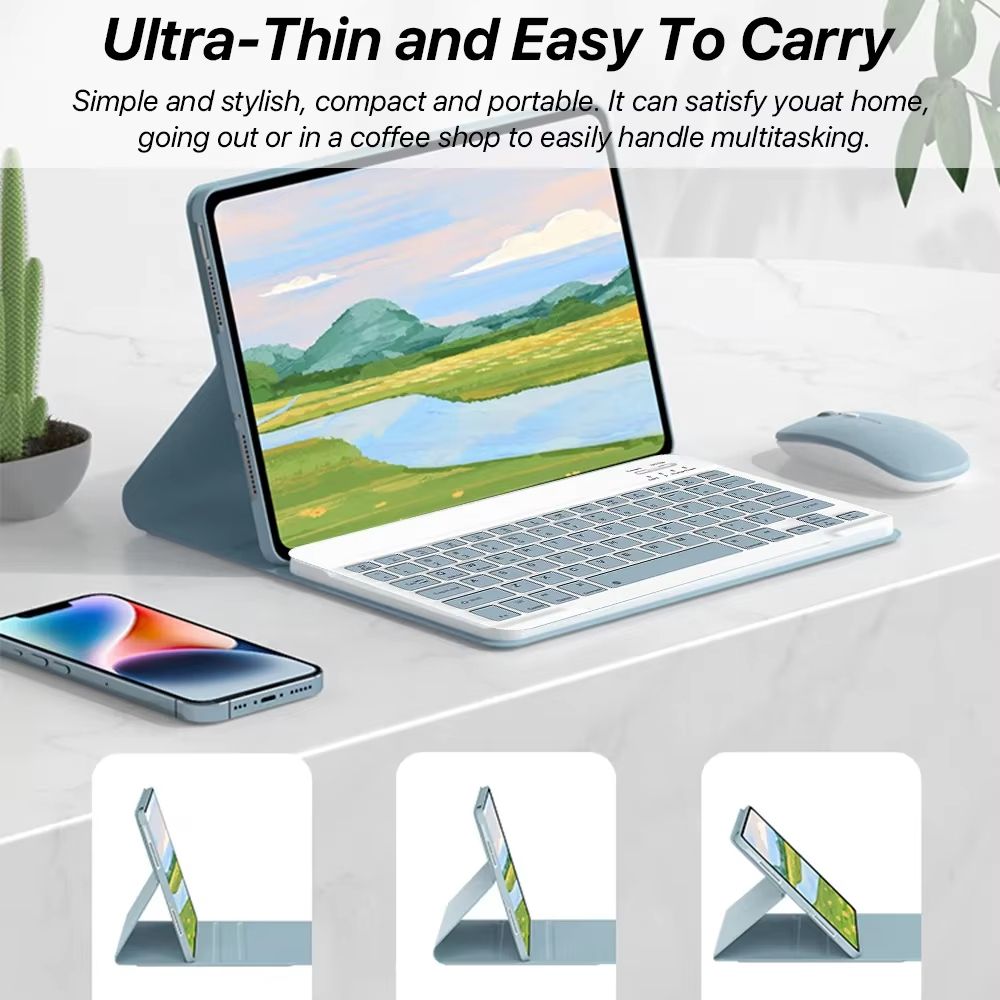 Xiaomi Redmi Pad Pro 121 Inch Case With Keyboard Slim Protective Cover With Detachable Wireless Ke