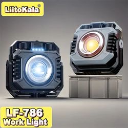 liitokala lf-786 rechargeable work light with 5000mah battery – magnetic 360° rotation & adjustable color temperature