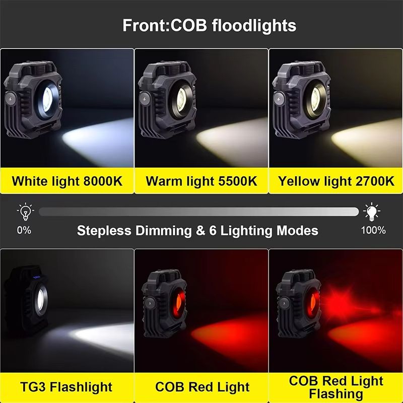 LiitoKala LF786 Rechargeable Work Light With 5000mAh Battery Magnetic 360 Rotation Adjustable Col 5