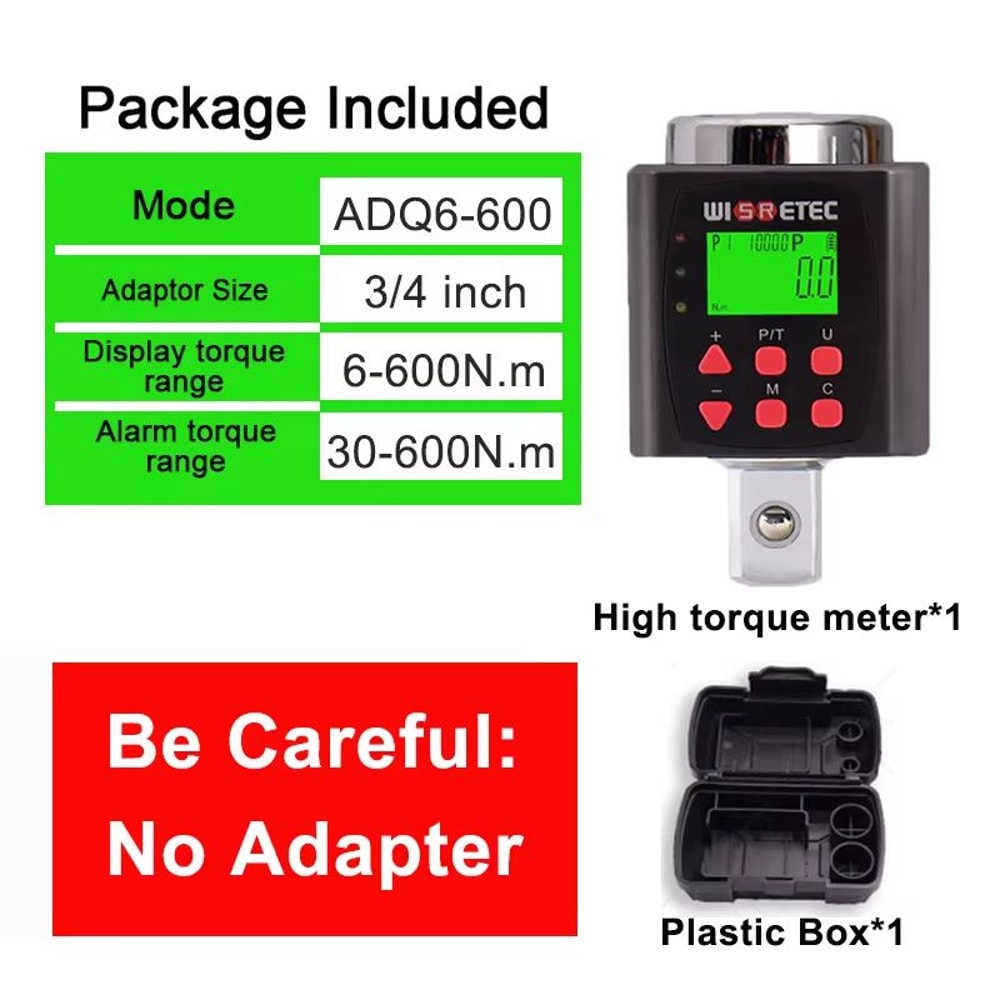 High Precision Digital Torque Meter 01340 Nm Adjustable Electronic Torque Wrench Adapter For Profes 17