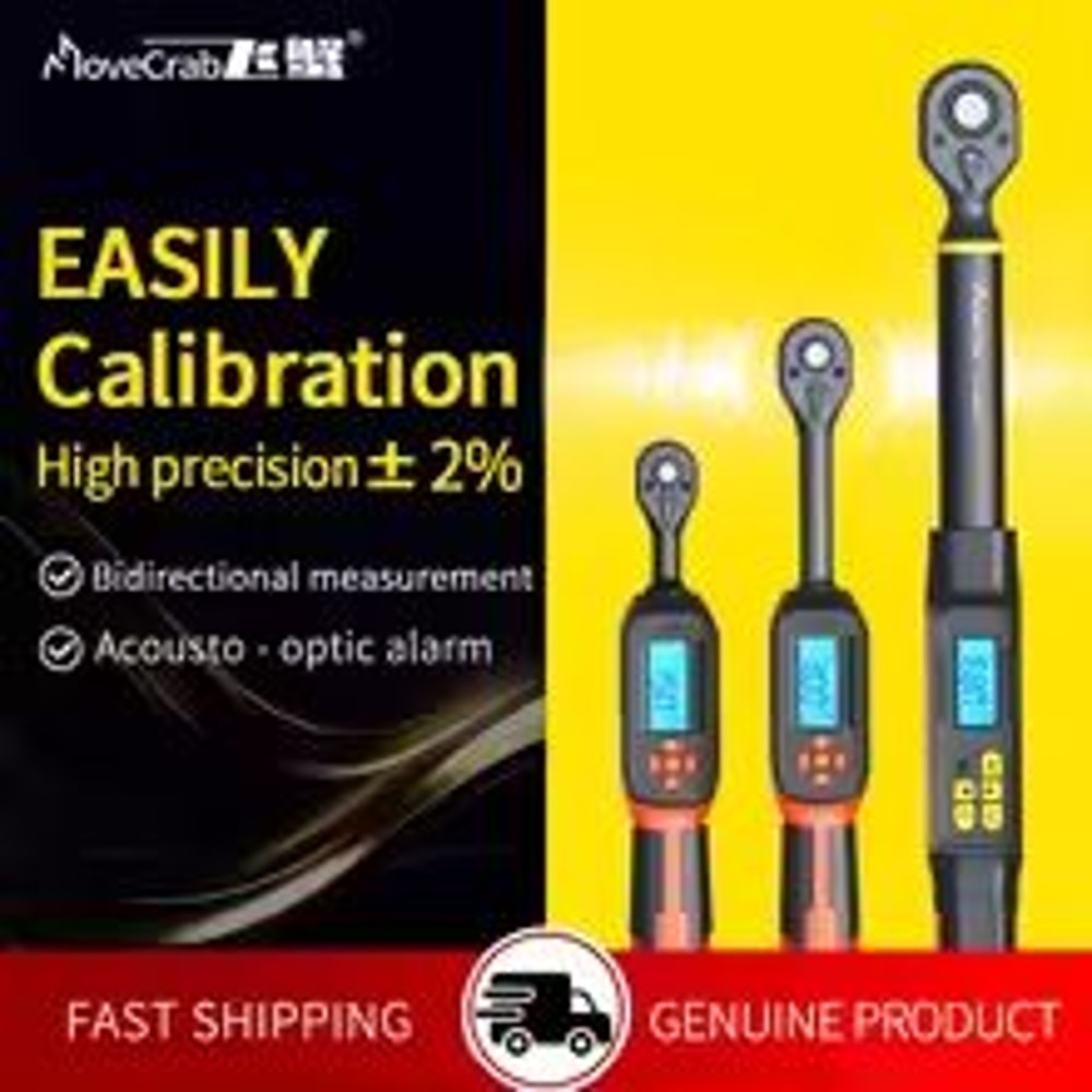 MOVECRAB Digital Torque Wrench Adapter 15340Nm High Precision Electronic Torque Meter With Preset 1