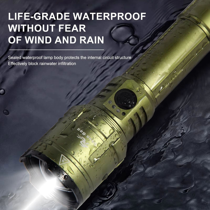 Shan Bao 3000LM Outdoor Zoom Waterproof Flashlight  HighPower Rechargeable Torch With Strong Focus  4
