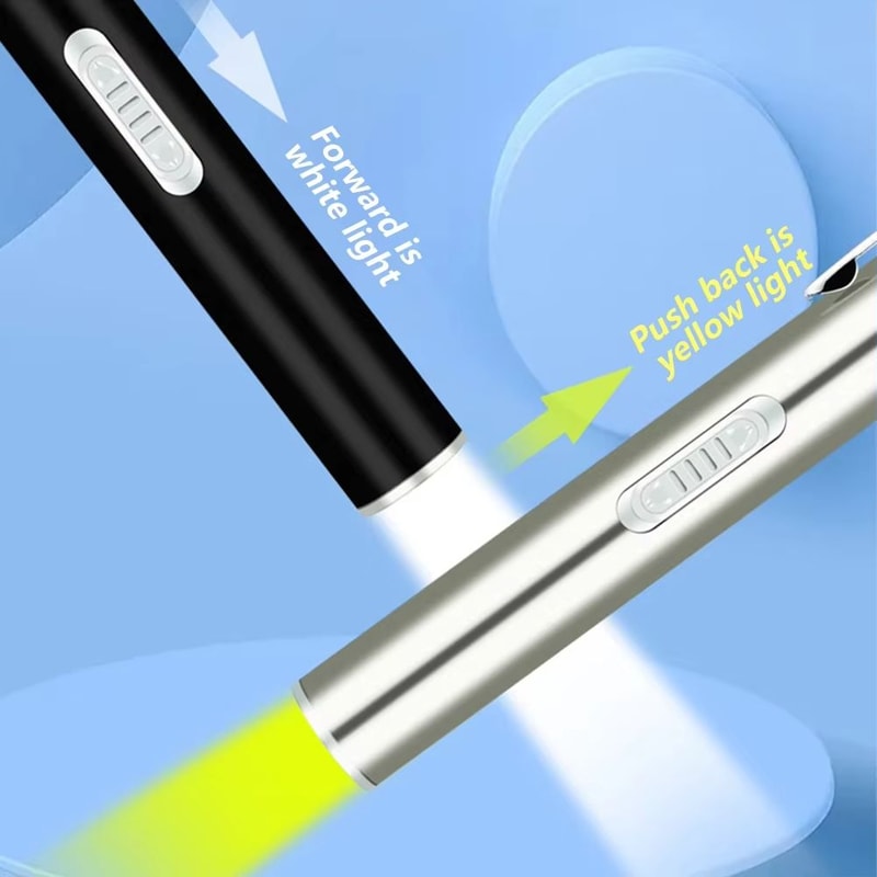 USB Rechargeable Medical Pen Light With Stainless Steel Clip 2