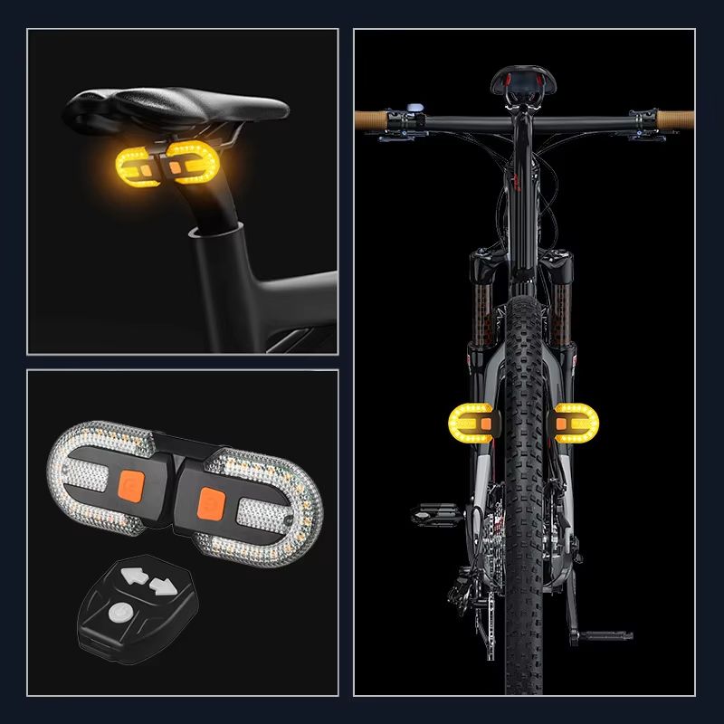 Wireless Bike Turn Signal Rear Light With Remote Control 0