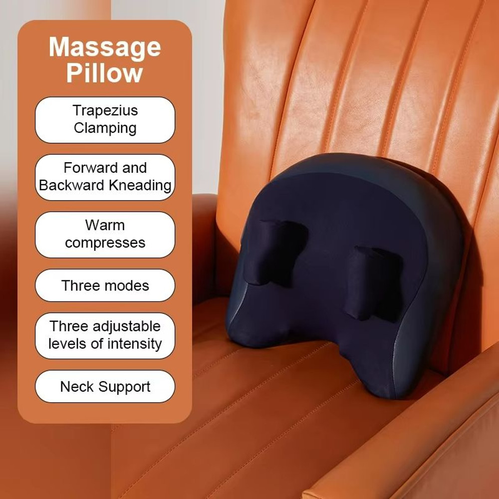 Wireless Shiatsu Massage Pillow  Electric Neck Back  Waist Massager With Heat For Car And Home 9