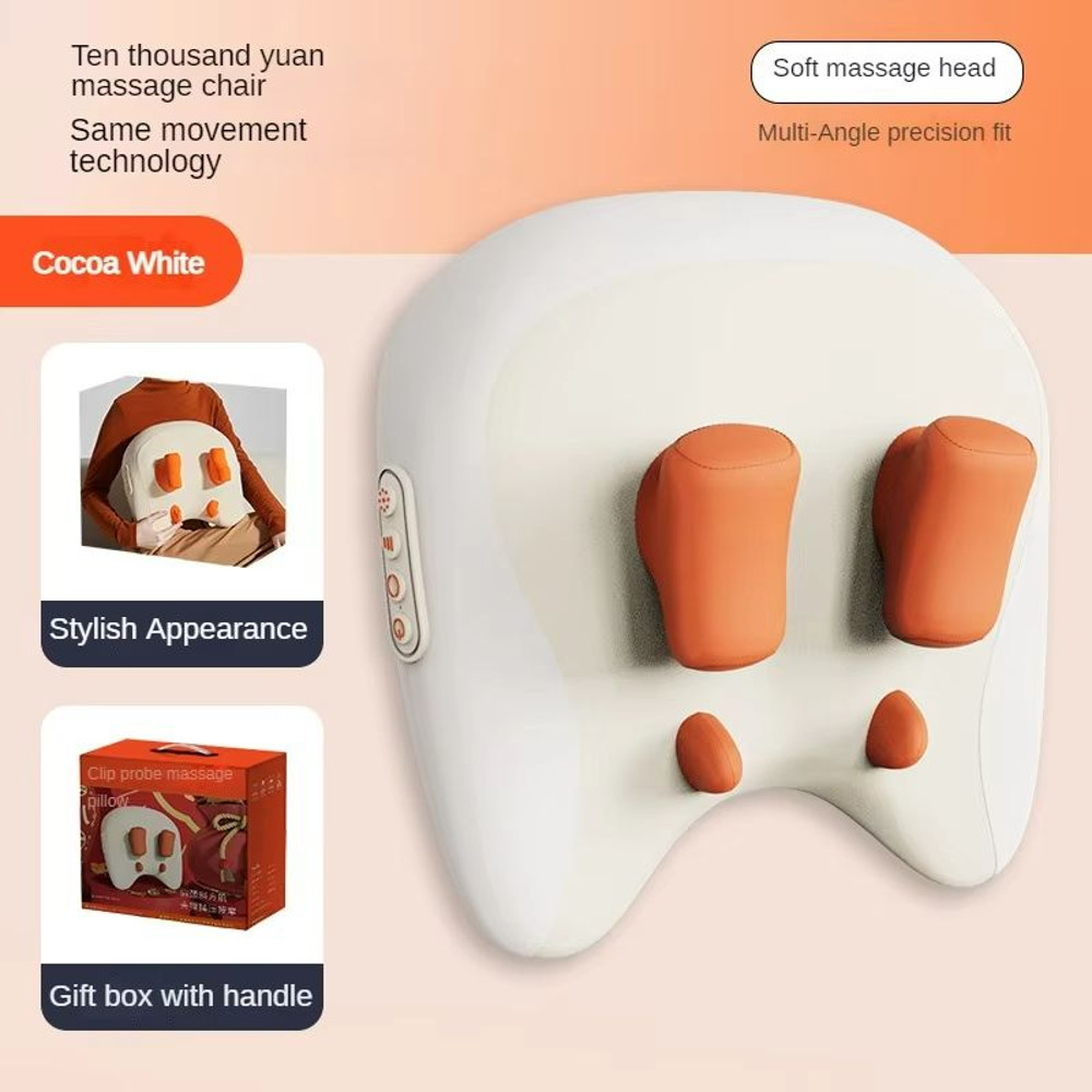 Wireless Shiatsu Massage Pillow  Electric Neck Back  Waist Massager With Heat For Car And Home 11