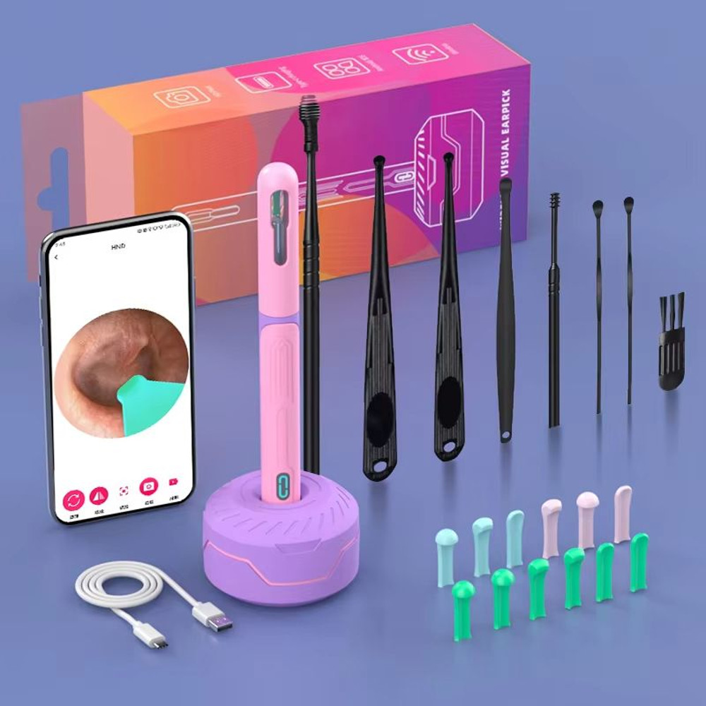 HD Ear Cleaner With Camera  USBC Rechargeable Otoscope Wax Removal Tool  Ear Cleaning Set NK3 Pro 10